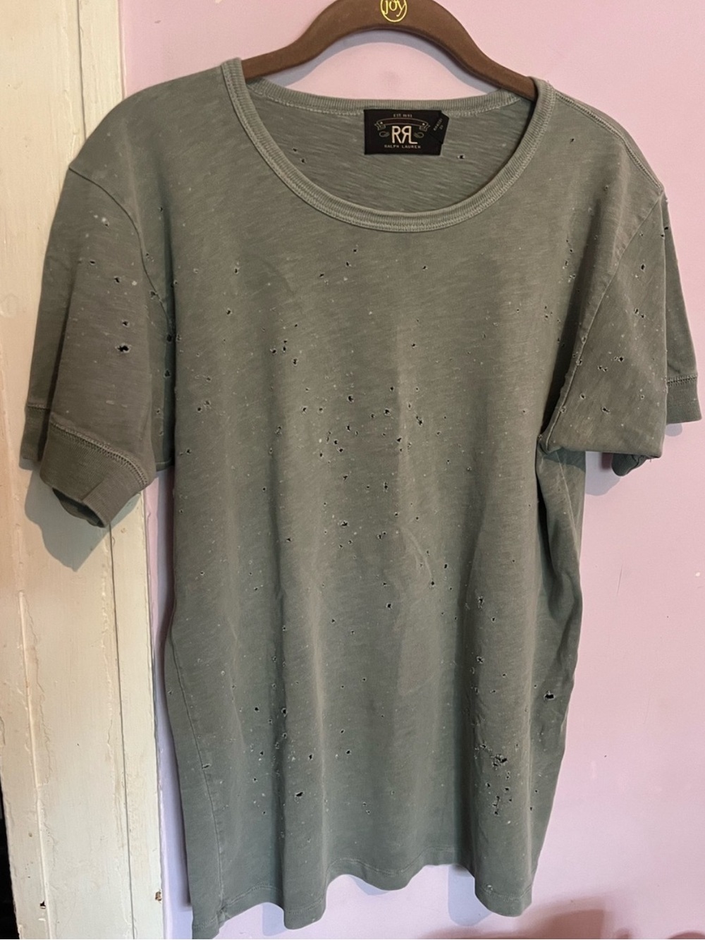 Ralph Lauren Double RL Distressed Men’s T-Shit Medium